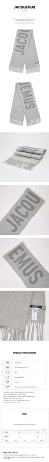 Jacquemus Fringe Logo Scarf 152756690 [P]