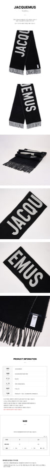 Jacquemus Fringe Logo Scarf 152756683 [P]