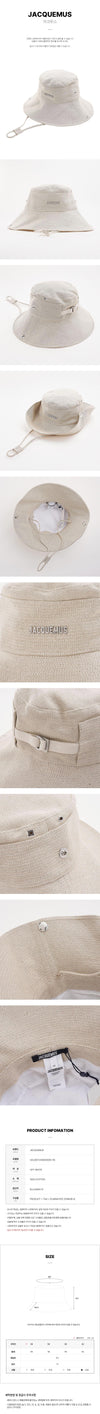 JACQUEMUS バブ・ド・ニーム バケットハット 158528105 [P]