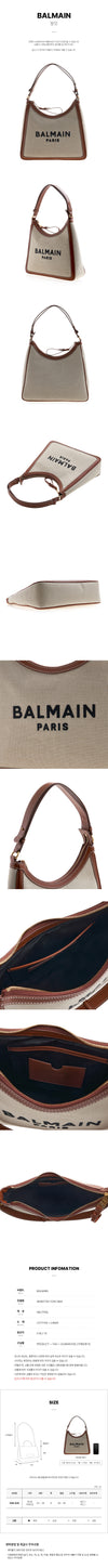 BALMAIN Armi Logo Schultertasche für Damen TCFE GEM AN1BT792 46353745 [P]
