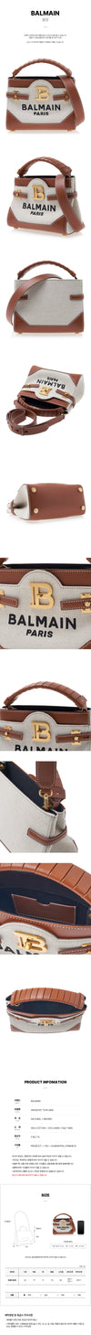 BALMAIN Damen B Buzz Canvas Tote Bag AN1DA797 TCFE GEM 52153809 [P]
