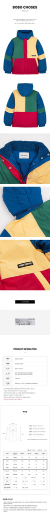 BOBO CHOSES Farbenblock Anorak-Padding für Kinder FW25 (4-9) B225AC123 148445861 [P]