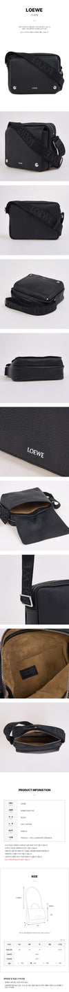 Loewe BANBA73X04 1100 FW25 Men's Medium Pebble Messenger Bag 150670384 [P]