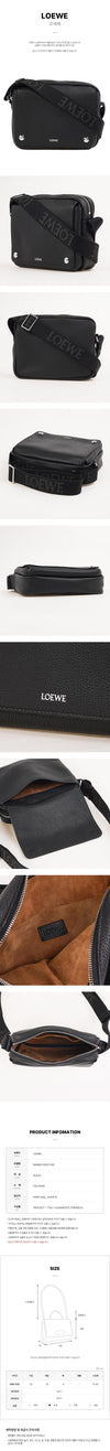 Loewe Medium Pebbled Messenger Bag 156243250 [P]