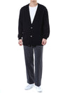 BALMAIN Woll V-Neck Cardigan mit Silberknöpfen 105398164 [P]
