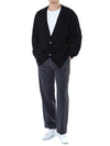 BALMAIN Woll V-Neck Cardigan mit Silberknöpfen 105398164 [P]
