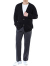 BALMAIN Woll V-Neck Cardigan mit Silberknöpfen 105398164 [P]