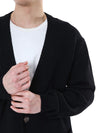 BALMAIN Woll V-Neck Cardigan mit Silberknöpfen 105398164 [P]