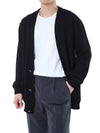 BALMAIN Woll V-Neck Cardigan mit Silberknöpfen 105398164 [P]