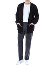 BALMAIN Woll V-Neck Cardigan mit Silberknöpfen 105398164 [P]