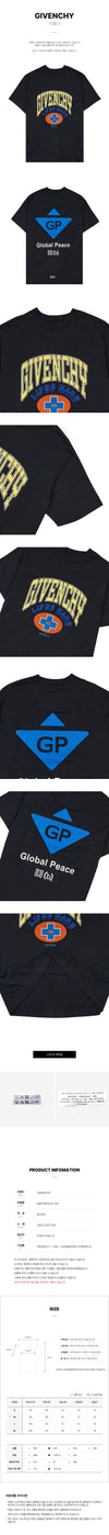 GIVENCHY メンズ ロゴ プリント コットン Tシャツ 001 51610935 [P]