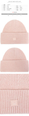 ACNE STUDIOS アクネ 25FW スモール フェイス パッチ ウール ビーニー フェードピンクメランジ C40270 CS1 149068896 [P]