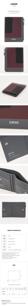 Loewe C643W73X08 0145 FW25 Men's Slim Compact Wallet 150079195 [P]