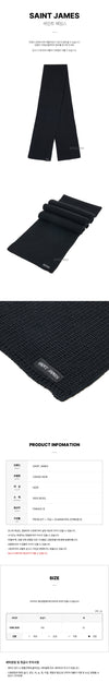 SAINT JAMES カヌー ノワール FW25 ユニセックス マフラー 146278922 [P]