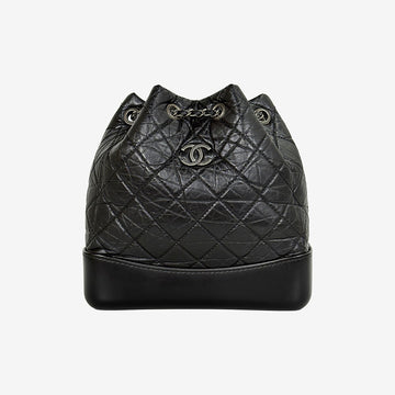 CHANEL Gabrielle Backpack Small Black 70DOX466 162888337 [P]