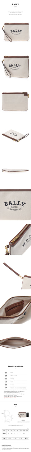 BALLY CERTHE W ST 135 メンズ キャンバスクラッチバッグ 76416755 [P]