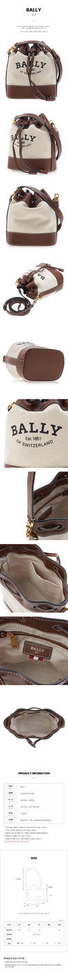 Bally CLEOH XS ST I1350 Women's Cleo Canvas Bucket Bag 105801529 [P]