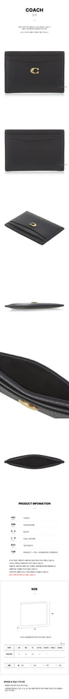 COACH エッセンシャルカードケース B4/BK SS26 女性用 158313611 [P]