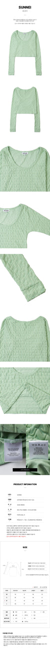 SUNNEI Damen Jacquard Crop Top PLY015 7432 49271598 [P]