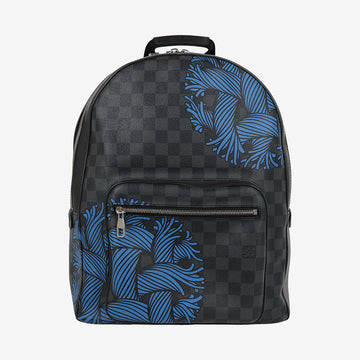 Louis Vuitton Graphite Damier Christopher Backpack Blue N41712 162943121 [P]