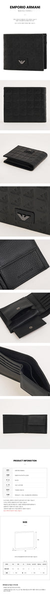 Emporio Armani Men's Coin Pocket Wallet 153566124 [P]