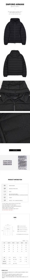 EMPORIO ARMANI 男性 ジャカード ロゴ キルティング パディング 148492600 [P]