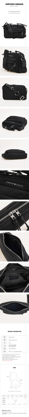 Emporio Armani Nylon Zip Crossbody Bag 153566116 [P]