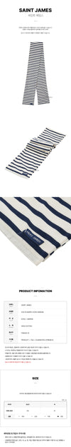 SAINT JAMES EVE ECHARPE II ECRU MARINE FW25 146278810 [P]