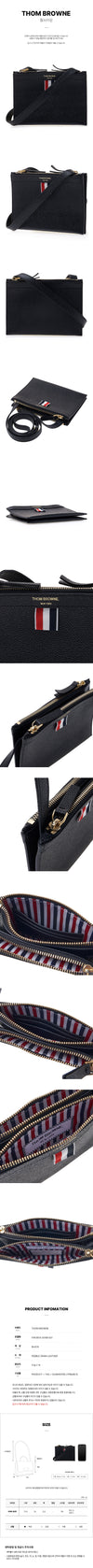 Thom Browne Men's Pebbled Mini Crossbody Bag 00198 001 76416982 [P]