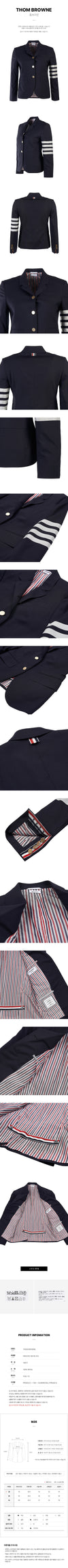 THOM BROWNE 4バプラインウーブンウィメンズウールジャケット 73538704 [P]