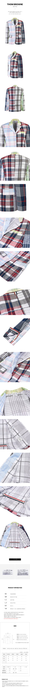 THOM BROWNE Damen Karo Blazerjacke FBC637F F0171 680 49890657 [P]