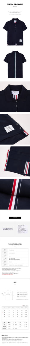 THOM BROWNE Polo-T-Shirt mit Zentrum für Frauen 151758390 [P]