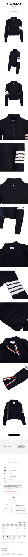 THOM BROWNE 4-Bars-Strickjacke FKJ089A Y1036 415 69032405 [P]