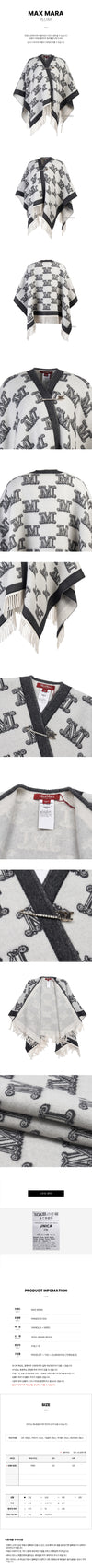 MAXMARA Fringed Wollcape 004 FW24 119194290 [P]