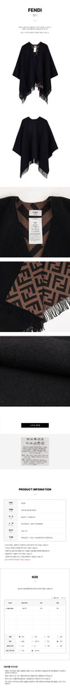 FENDI AEOW F0QT1 FW25 レディース パンチョ 156243293 [P]
