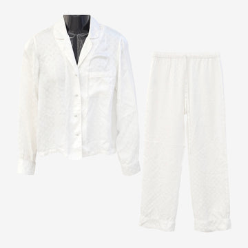 CHROME HEARTS シルクパジャマセット ホワイト 6LVAXNWC 162846413 [P]