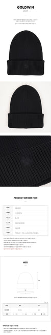 GOLDWIN Logo Strickmütze für Unisex in Schwarz FW25 GL95385 148445895 [P]