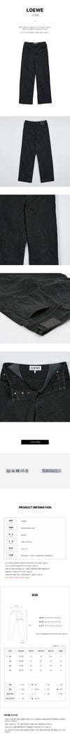 LOEWE FW25 メンズ アナグラム バギーパンツ 147312258 [P]