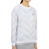 HORN GARMENT Women's Golf Crew Neck Long Sleeve T-Shirt HCW 2A AC01 GREY 33142579 [P]