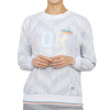 HORN GARMENT Women's Golf Crew Neck Long Sleeve T-Shirt HCW 2A AC01 GREY 33142579 [P]