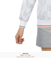 HORN GARMENT Women's Golf Crew Neck Long Sleeve T-Shirt HCW 2A AC01 GREY 33142579 [P]