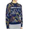 HORN GARMENT Women's Golf Knit Sweater 2C AB05 NAVY 42761404 [P]