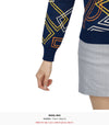 HORN GARMENT Women's Golf Knit Sweater 2C AB05 NAVY 42761404 [P]