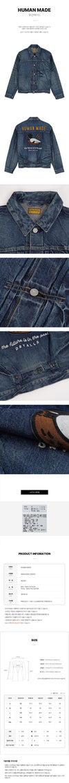 HUMAN MADE FW25 メンズ フューチャー デニム ワーク ジャケット INDIGO 149398644 [P]