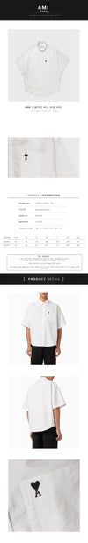 AMI Small Heart Short Sleeve Shirt 168 157026566 [P]