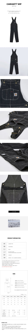 CARHARTT Denim Bib Overall männer 8906 FW25 I022946 147731057 [P]