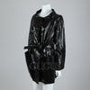 CHLOE Lange Jacke mit schwarzer Beschichtung 128888 [P]
