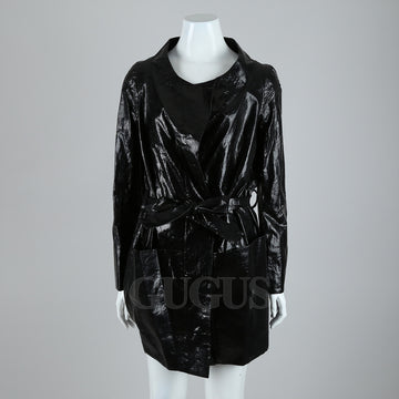 CHLOE Lange Jacke mit schwarzer Beschichtung 128888 [P]
