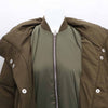 Maje Khaki Long Padded Coat 71232915 145878150 [P]