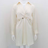 Sandro Satin Collar Mini Dress 03216-16 145878184 [P]